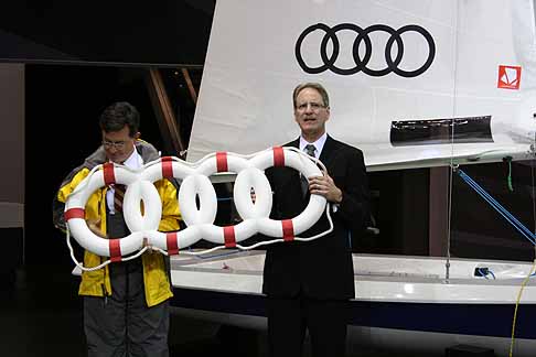 Audi - Yacht chiamato La Audi e la sua vela porterà il marchio caratteristico dei quattro anelli width=